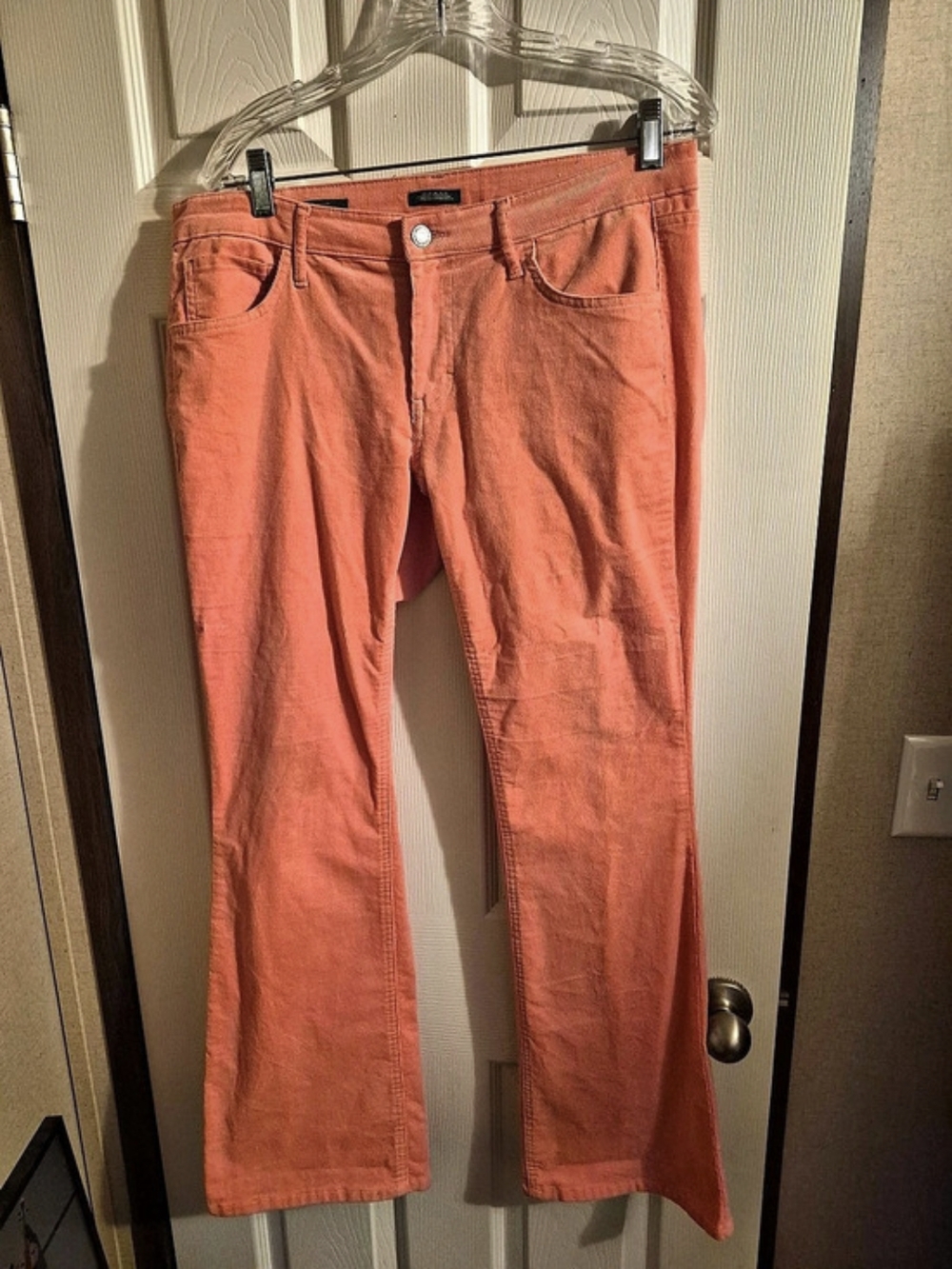 Wild Fable Low-Rise Flare Corduroy Pants Corduroy Straight Leg Pants in Orange